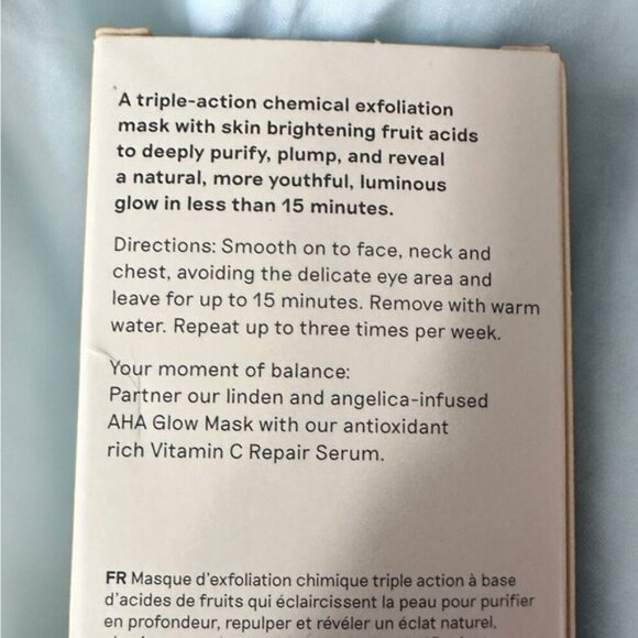 🆕 NWT Balance Me GLOW + REPAIR AHA GLOW MASK 50ML - Picture 6 of 8